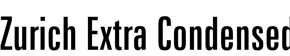 Zurich Extra Condensed BT Font Download Free