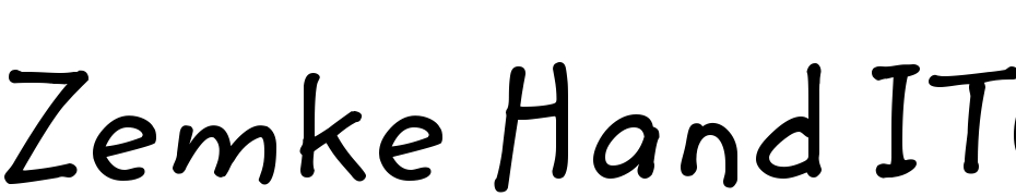 Zemke Hand ITC TT Font Download Free