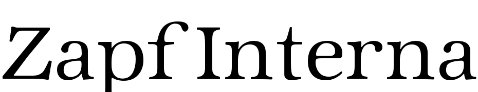 Zapf International Light Regular Font Download Free
