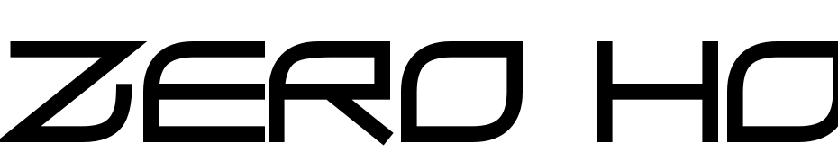 Zero Hour Font Download Free