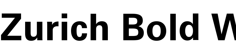 Zurich Bold Win95BT Font Download Free