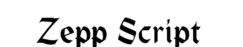 Zepp Script Polices Telecharger