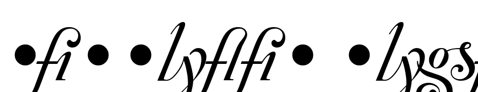 Zanzibar Ligatures Font Download Free