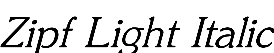 Zipf Light Italic Yazı tipi ücretsiz indir