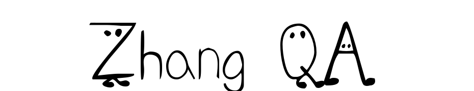 Zhang QA Font Download Free