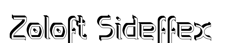 Zoloft Sideffex Font Download Free