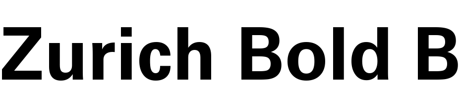 Zurich Bold BT Font Download Free