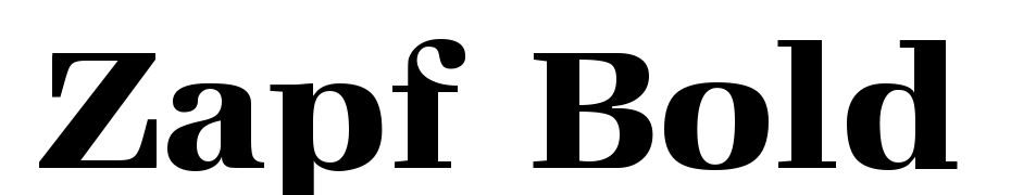 Zapf Bold Font Download Free