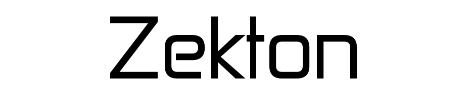 Zekton Font Download Free