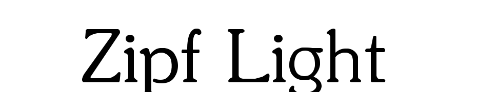Zipf Light Yazı tipi ücretsiz indir