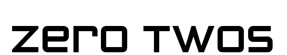 Zero Twos Font Download Free