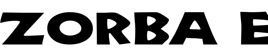Zorba Extended Fuente Descargar Gratis