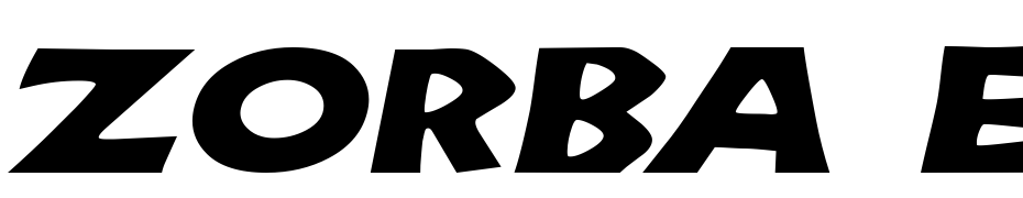 Zorba Extended Italic Font Download Free