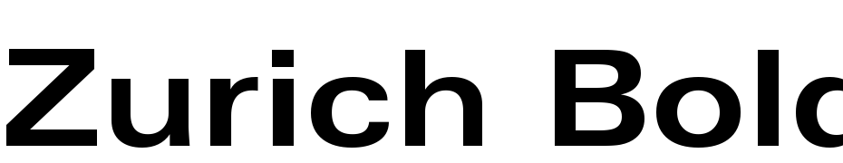 Zurich Bold Extended BT Font Download Free