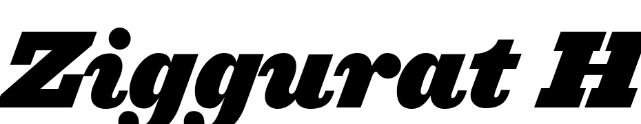Ziggurat HTF Black Italic Font Download Free