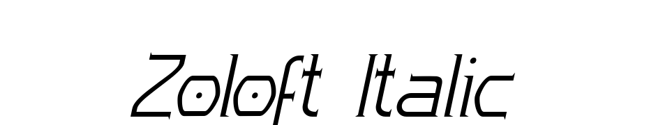 Zoloft Italic Font Download Free