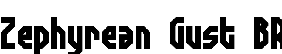 Zephyrean Gust BRK Font Download Free