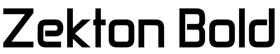 Zekton Bold Font Download Free