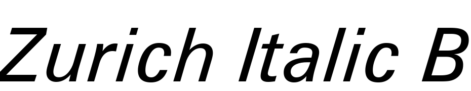 Zurich Italic BT Font Download Free