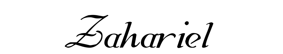 Zahariel Font Download Free