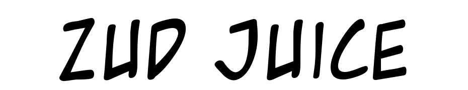 Zud Juice Font Download Free
