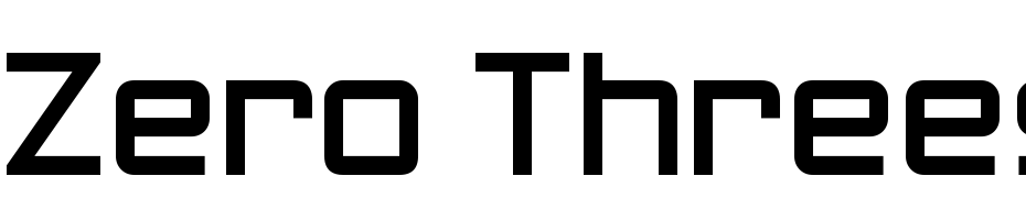 Zero Threes Font Download Free