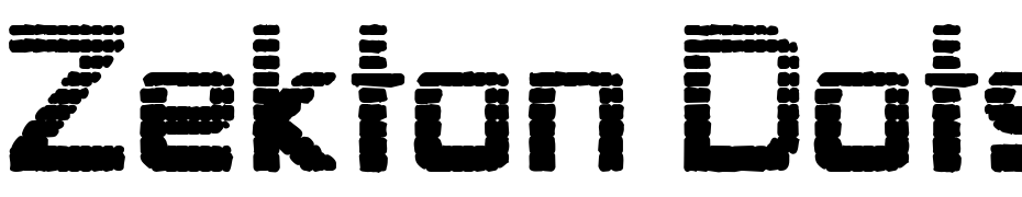 Zekton Dots Font Download Free
