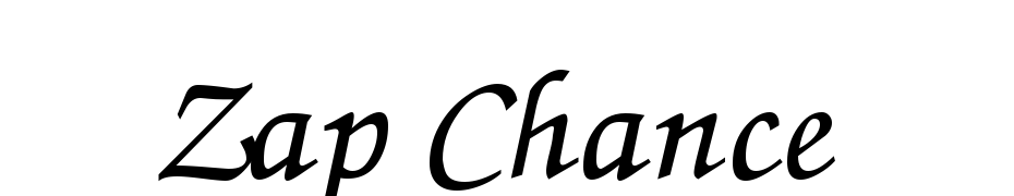Zap Chance Font Download Free