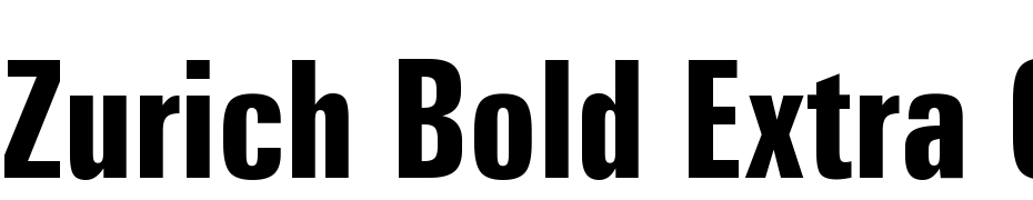 Zurich Bold Extra Condensed BT Font Download Free