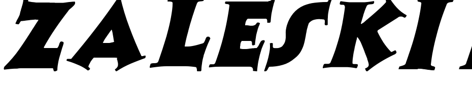 Zaleski Italic Font Download Free