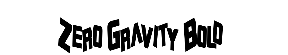 Zero Gravity Bold Font Download Free