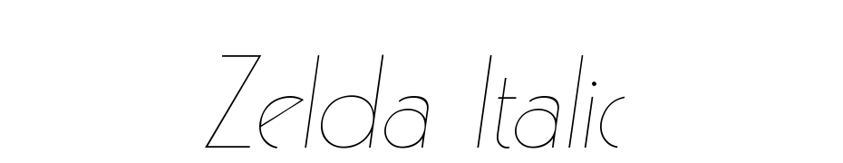 Zelda Italic Font Download Free