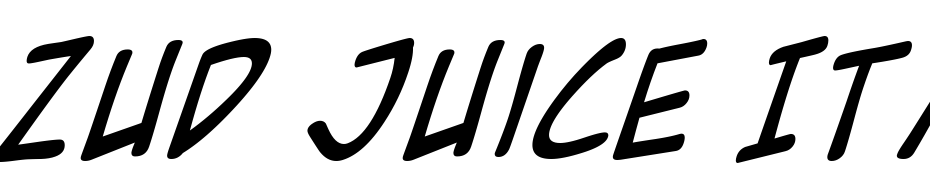 Zud Juice Italic Font Download Free