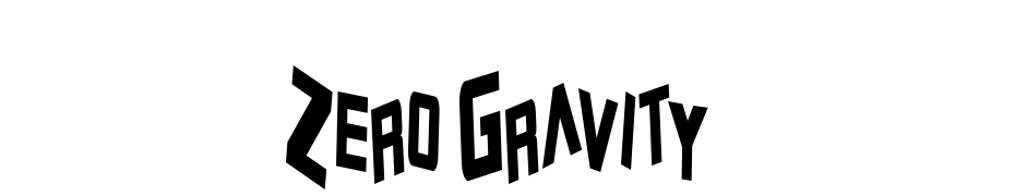 Zero Gravity Font Download Free
