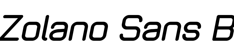 Zolano Sans BTN Bold Oblique Font Download Free