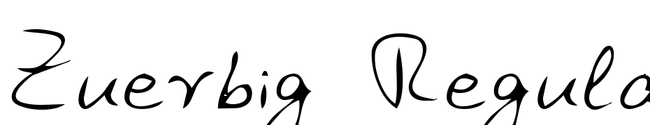 Zuerbig Regular Font Download Free