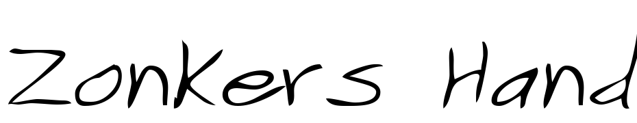 Zonkers Hand Regular Font Download Free
