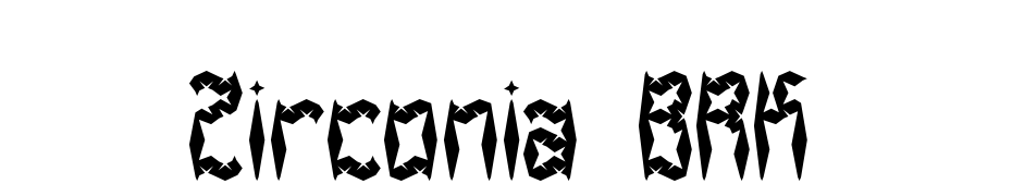 Zirconia BRK Font Download Free