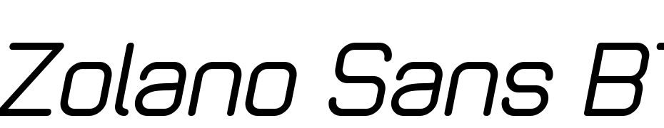 Zolano Sans BTN Oblique Fuente Descargar Gratis