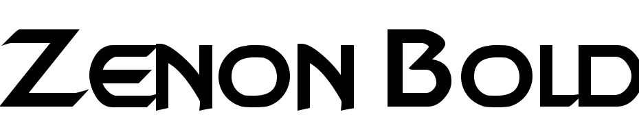 Zenon Bold Font Download Free