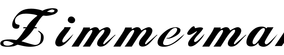 Zimmerman Font Download Free