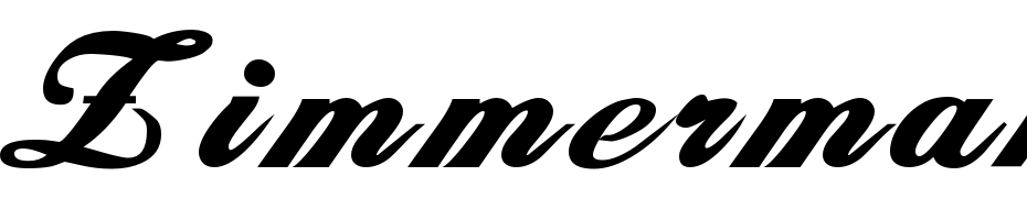 Zimmerman Bold Font Download Free