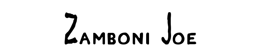 Zamboni Joe Font Download Free