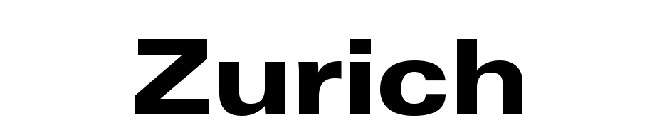 Zurich Black Extended BT Font Download Free