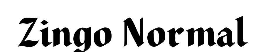 Zingo Normal Font Download Free