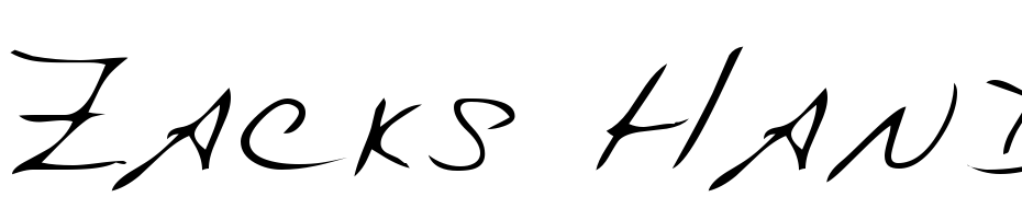 Zacks Hand Regular Font Download Free