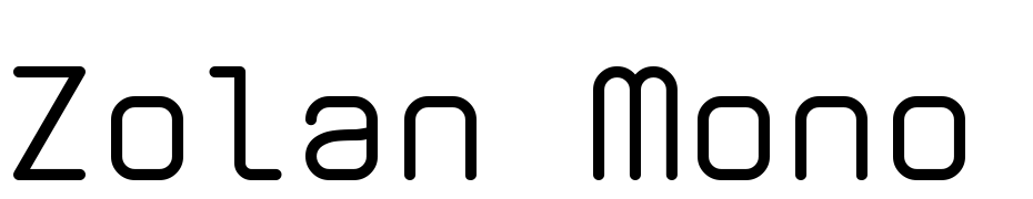 Zolan Mono BTN Font Download Free