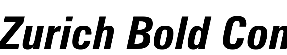 Zurich Bold Condensed Italic BT cкачати шрифт безкоштовно