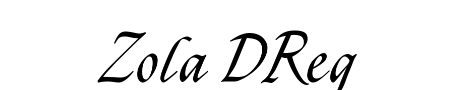 Zola DReg Font Download Free