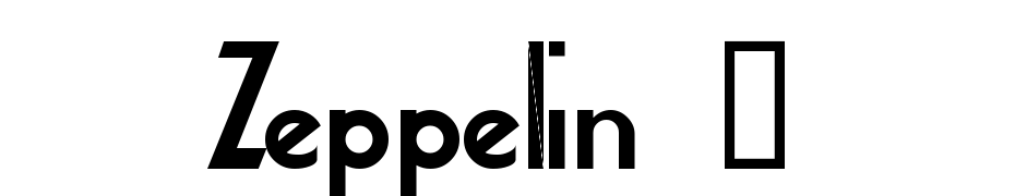 Zeppelin 2 Font Download Free